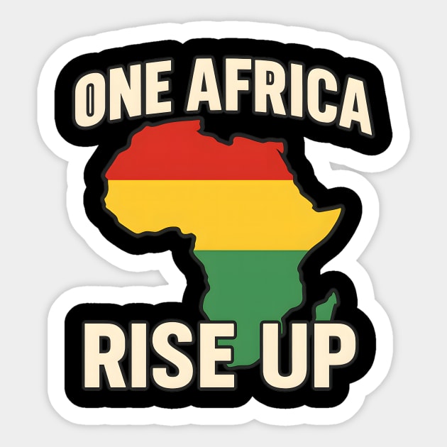 One Africa Rise Up Sticker by Douglas's Store 8